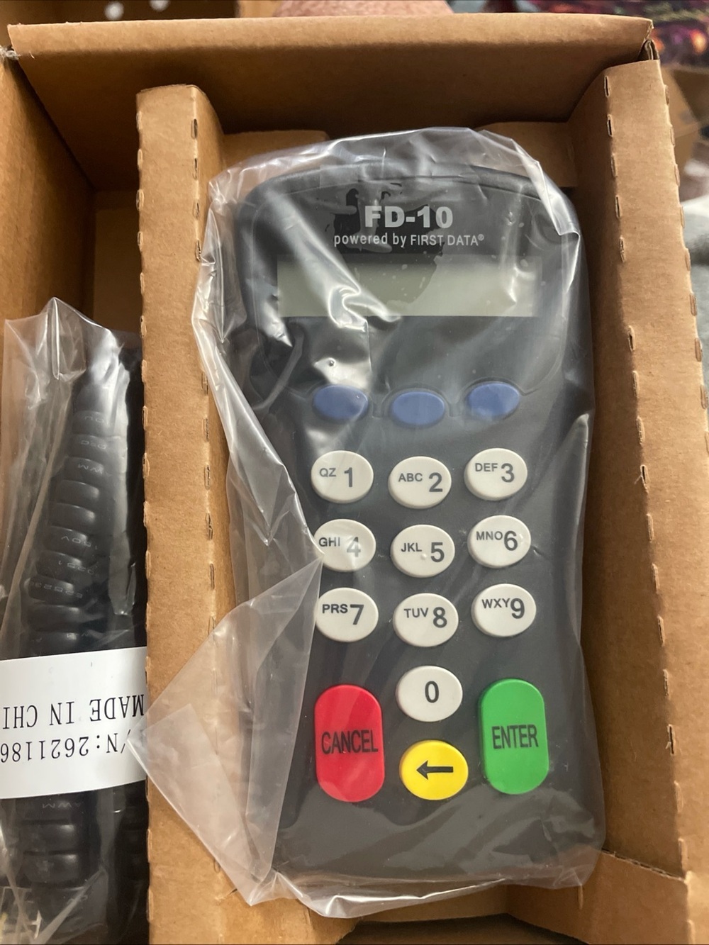 Powered by First Data Pin Pad FD-10 Debit/ Credit Card Reader NEW